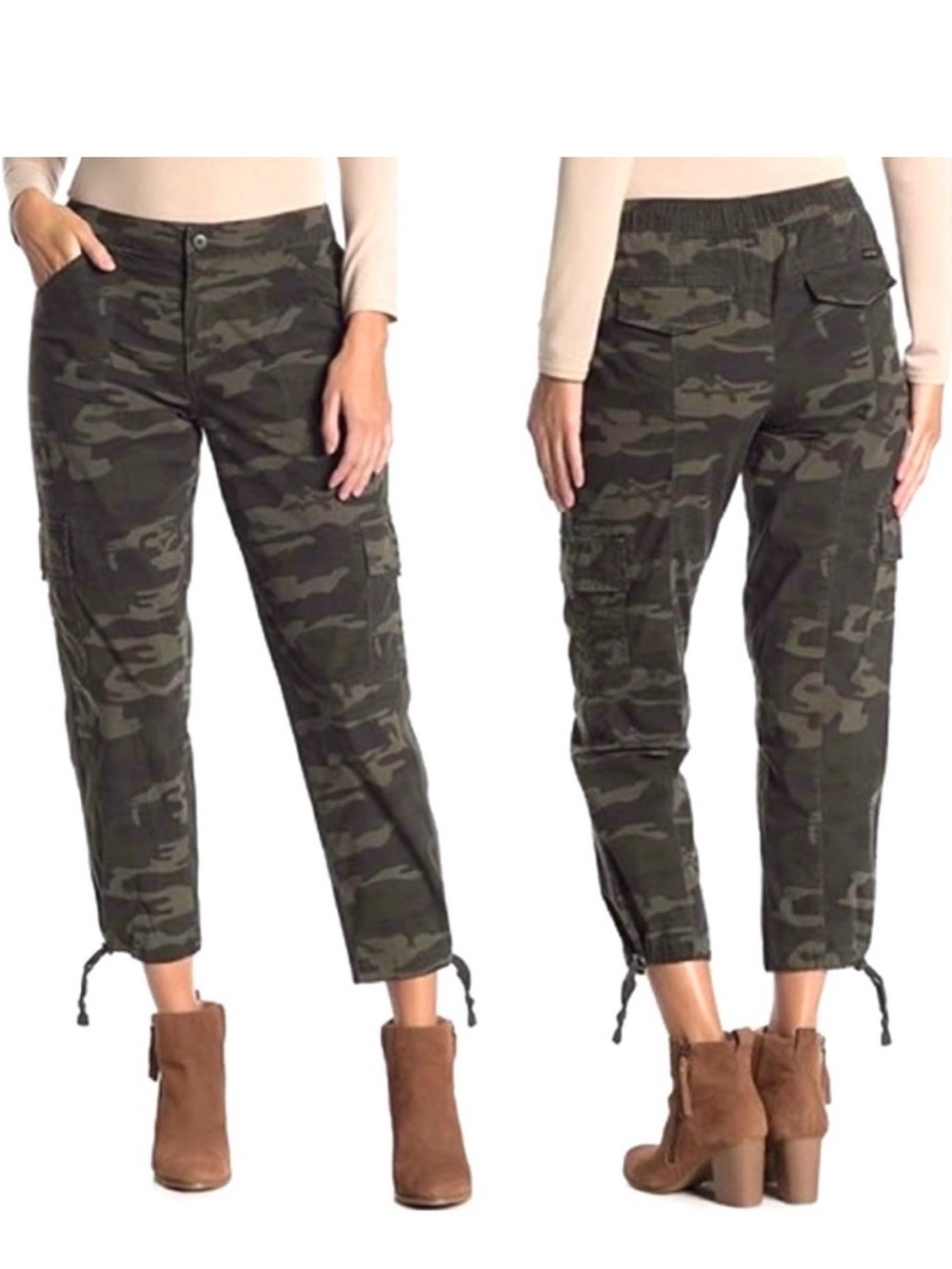 Social Standard - Lightweight Scout Poplin Surplus Cropped
Pants - Green Camo